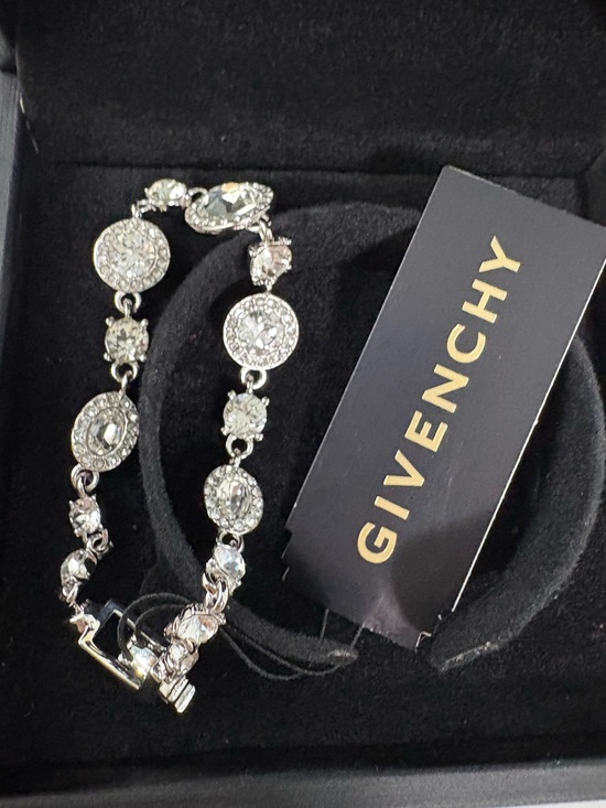 Givenchy Jewelry - Givenchy Silver Crystal Link Bracelet